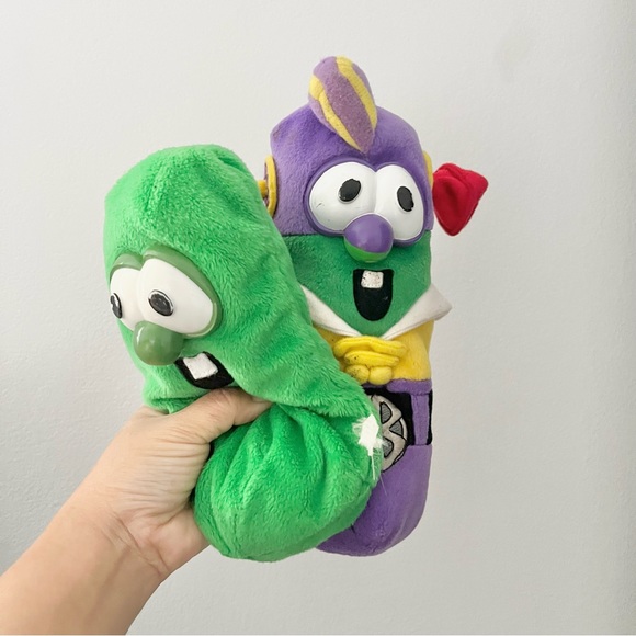 FisherPrice Toys 3 Veggie Tales Vintage Plush Stuffed Animals